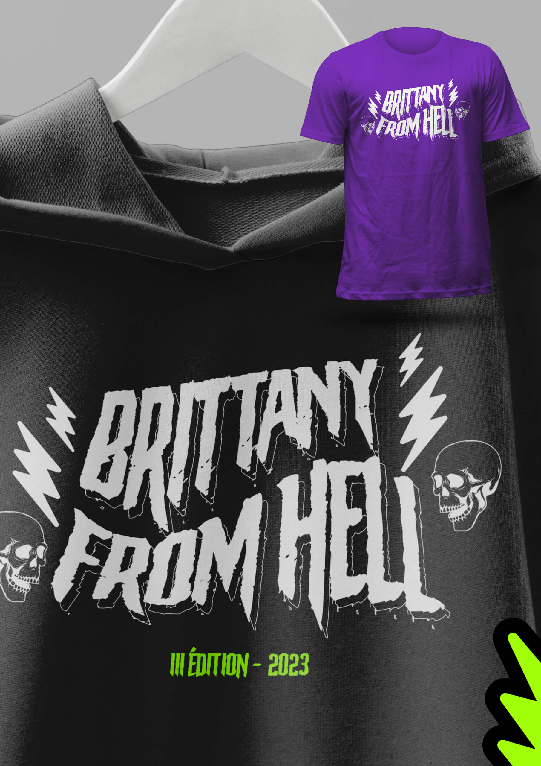 identité visuelle goodies brittany from hell