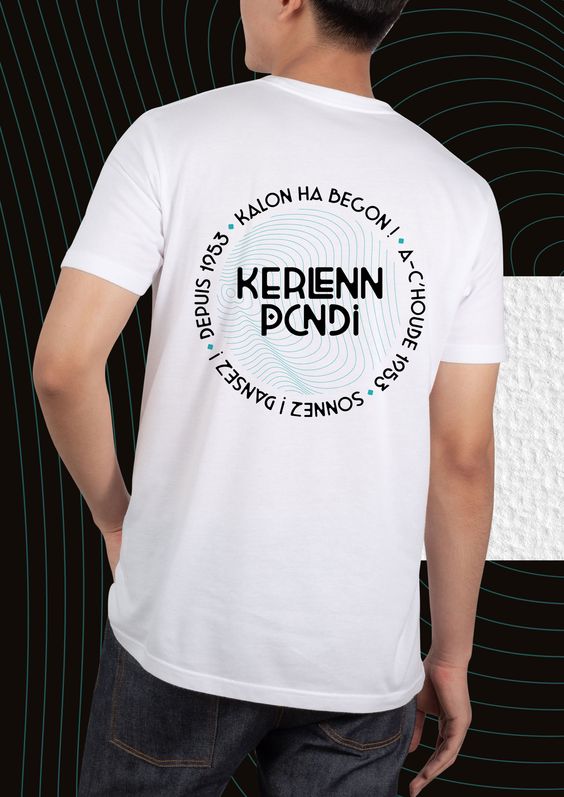 Goodies 70 ans de la Kerlenn Pondi t-shirt blanc
